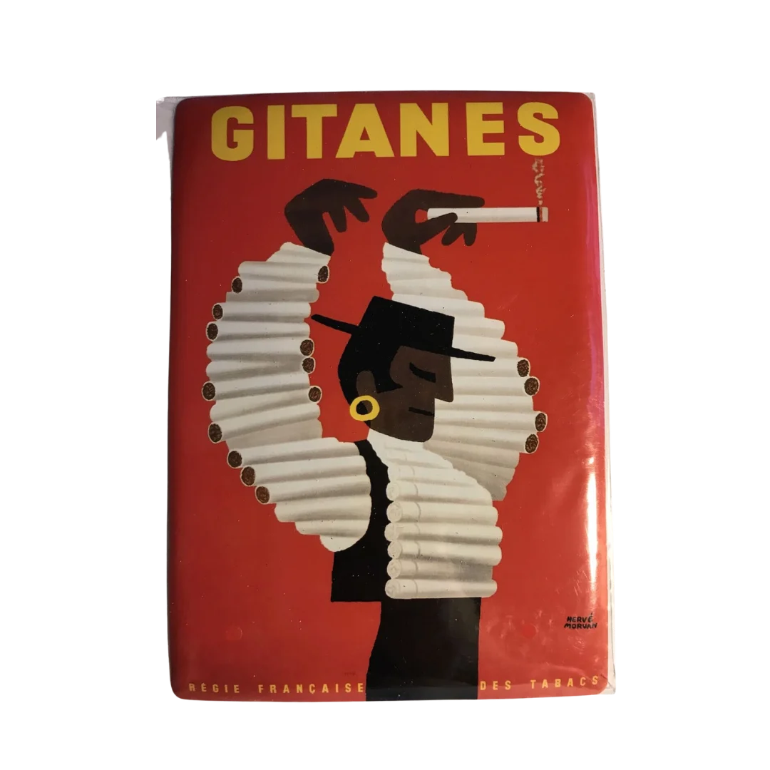Original Hervé Morvan - Gitanes Poster (1960)