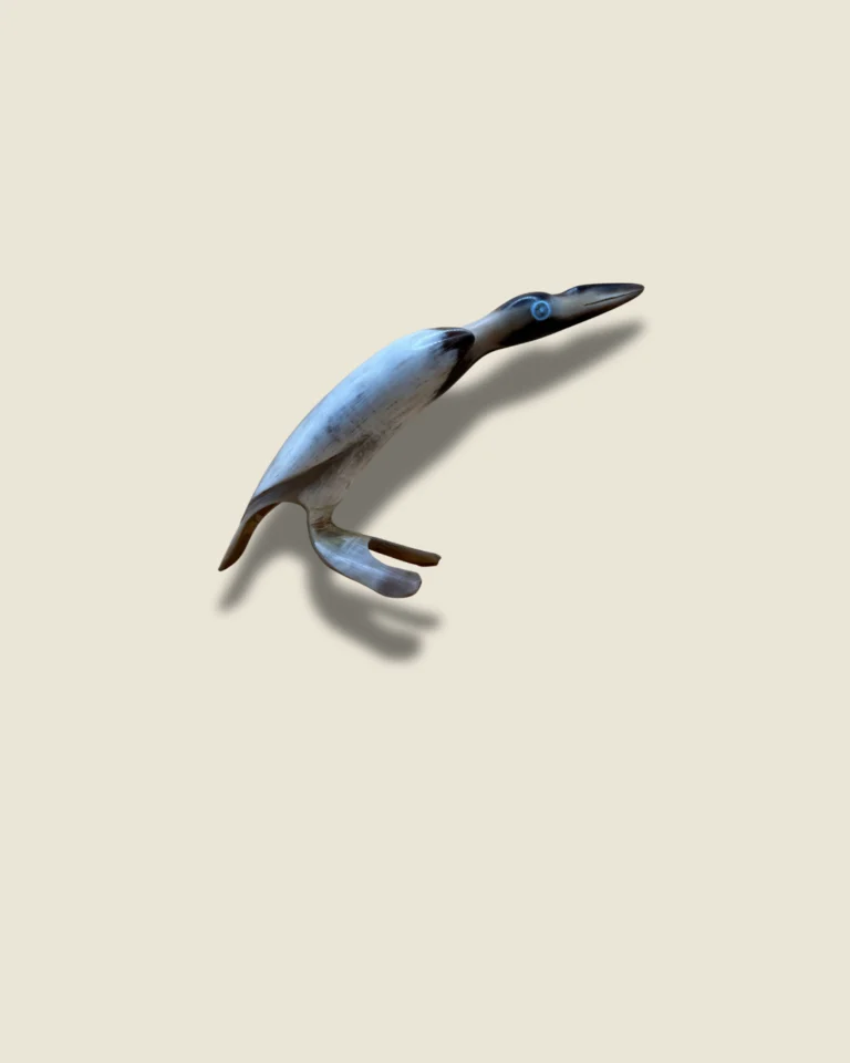 Cow Horn Bird Sculpture
