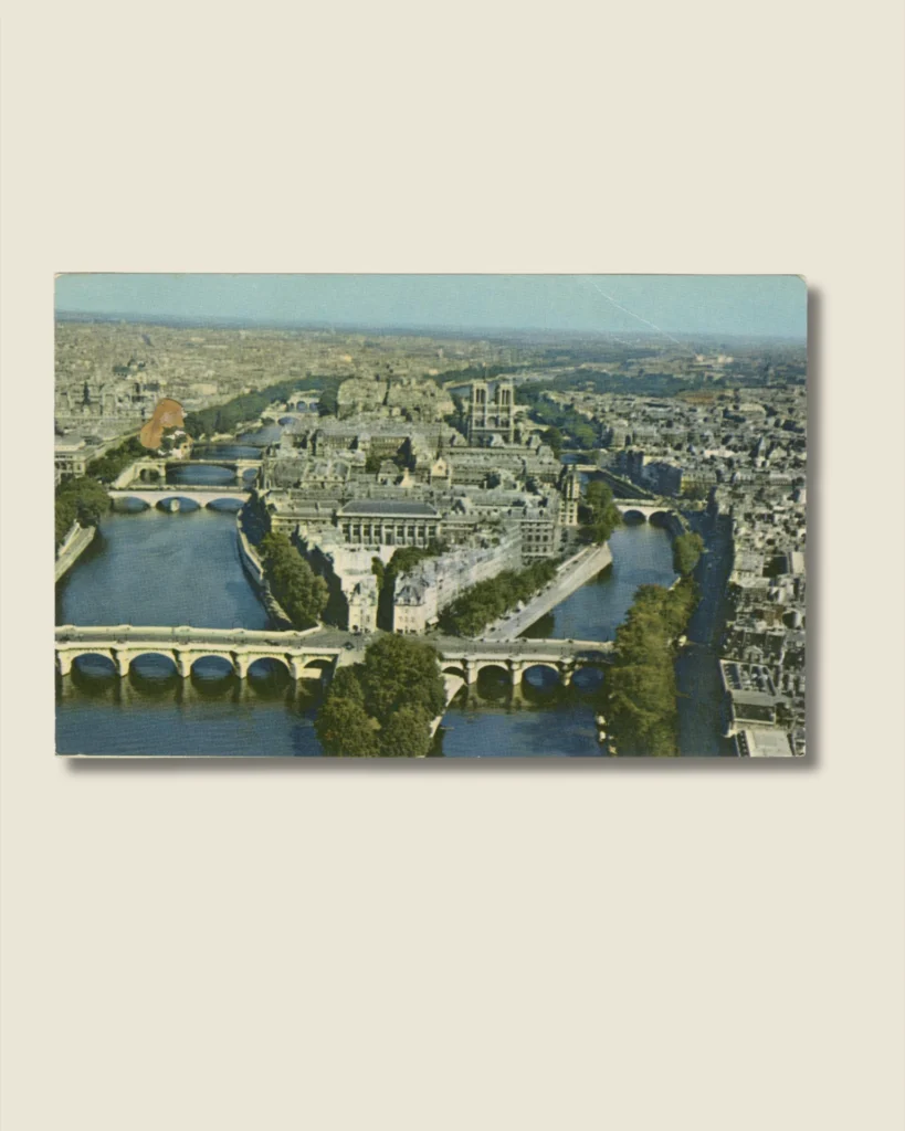 Postcard 3: Paris, France – River Seine View (1969 Print Run)